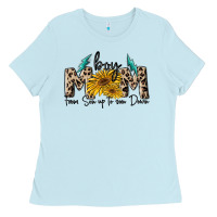 Baby Blue boy mom from son up to sun down Ladies Tee - MaliasSmallBusiness