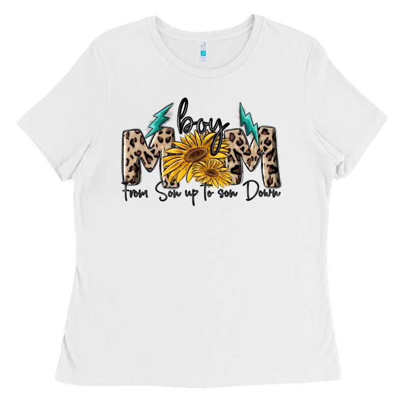 Boy Mom From Son Up To Sun Down Ladies Tee by MaliasSmallBusiness | Teevron