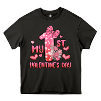 Asphalt my first valentines day Heavy Core Tee - MaliasSmallBusiness