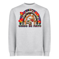 Heather Grey cinco de mayo rainbow Heavyweight Sweatshirt - CowGirlArtShop