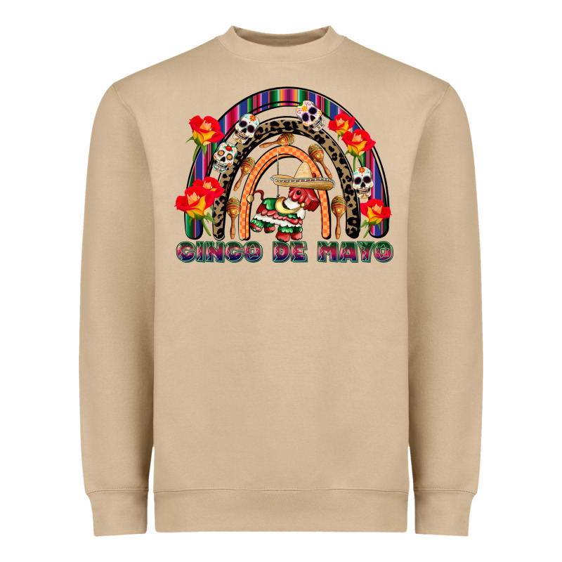 Cinco De Mayo Rainbow Heavyweight Sweatshirt by CowGirlArtShop | Teevron