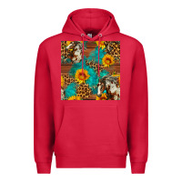 Cardinal western horse and sunflower seamless pattern Premium Hoodie - FaDigitalArtStudio