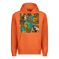 Carrot western horse and sunflower seamless pattern Premium Hoodie - FaDigitalArtStudio