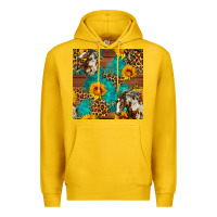 Lemon western horse and sunflower seamless pattern Premium Hoodie - FaDigitalArtStudio