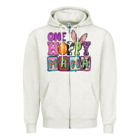 Easter Day One Hoppy Mama Zipper Hoodie | Teevron