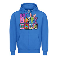 True Royal Easter Day One hoppy mama Zipper Hoodie - OliviaCreatesArt