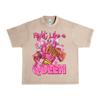 French Oak Survivor queen Breast Cancer afro girl sneakers Urban Heavy Tee - RanaPortraitStore