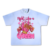 Grape Ice Survivor queen Breast Cancer afro girl sneakers Urban Heavy Tee - RanaPortraitStore