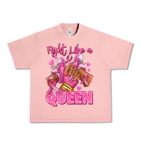 Survivor Queen Breast Cancer Afro Girl Sneakers Urban Heavy Tee | Teevron