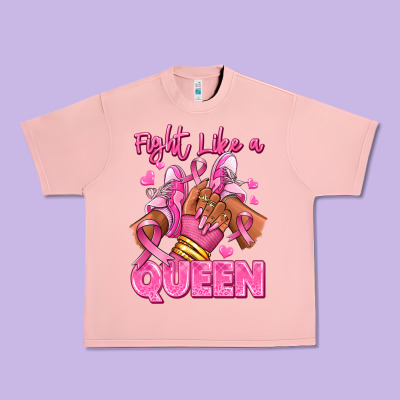 Survivor Queen Breast Cancer Afro Girl Sneakers Urban Heavy Tee Designed By Ranaportraitstore