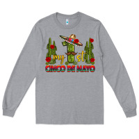 Heather Grey My 1st Cinco De Mayo Long Sleeve Tee - texasbilliewilder