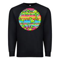 Black hispanic heritage month round earrings 3 Premium Sweatshirt - BundleAndBundleShop