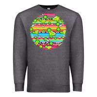 Charcoal Heather hispanic heritage month round earrings 3 Premium Sweatshirt - BundleAndBundleShop