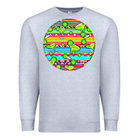 Heather Grey hispanic heritage month round earrings 3 Premium Sweatshirt - BundleAndBundleShop