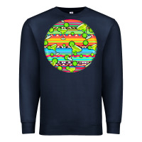 Navy hispanic heritage month round earrings 3 Premium Sweatshirt - BundleAndBundleShop