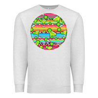 Oatmeal Heather hispanic heritage month round earrings 3 Premium Sweatshirt - BundleAndBundleShop