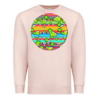 Pale Pink hispanic heritage month round earrings 3 Premium Sweatshirt - BundleAndBundleShop