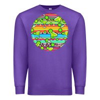 Purple hispanic heritage month round earrings 3 Premium Sweatshirt - BundleAndBundleShop