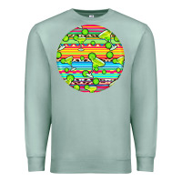 Seafoam hispanic heritage month round earrings 3 Premium Sweatshirt - BundleAndBundleShop