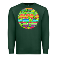 Sports Green hispanic heritage month round earrings 3 Premium Sweatshirt - BundleAndBundleShop