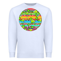 White hispanic heritage month round earrings 3 Premium Sweatshirt - BundleAndBundleShop