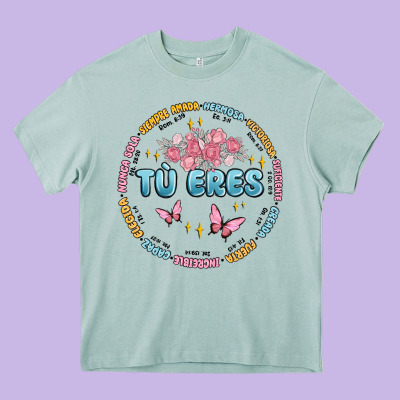 Tu Eres Inspiration Heavy Core Tee Designed By Maliassmallbusiness