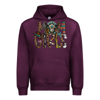 Mauve Wine mom of girls Urban Hoodie - RacoonDesign