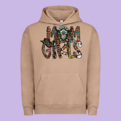Mom Of Girls Urban Hoodie Designed By Racoondesign