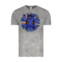 Cloud Rock Colon Cancer Awareness sunflower Vintage Tee - RanaPortraitStore