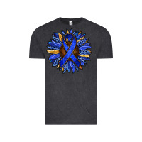 Vintage Black Colon Cancer Awareness sunflower Vintage Tee - RanaPortraitStore