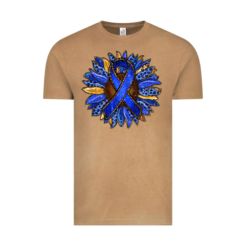 Colon Cancer Awareness Sunflower Vintage Tee by RanaPortraitStore | Teevron