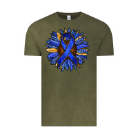 Vintage Olive Colon Cancer Awareness sunflower Vintage Tee - RanaPortraitStore