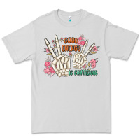 Dove Grey good energy is contagious Premium Tee - MaliasSmallBusiness
