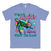 Colony Blue everyone's journey is different trust the flow Classic Tee - Artiststas