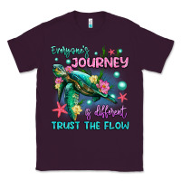 Plum everyone's journey is different trust the flow Classic Tee - Artiststas