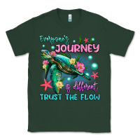 Sports Green everyone's journey is different trust the flow Classic Tee - Artiststas