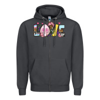 Smoke Easter Day Love Easter Zipper Hoodie - OliviaCreatesArt