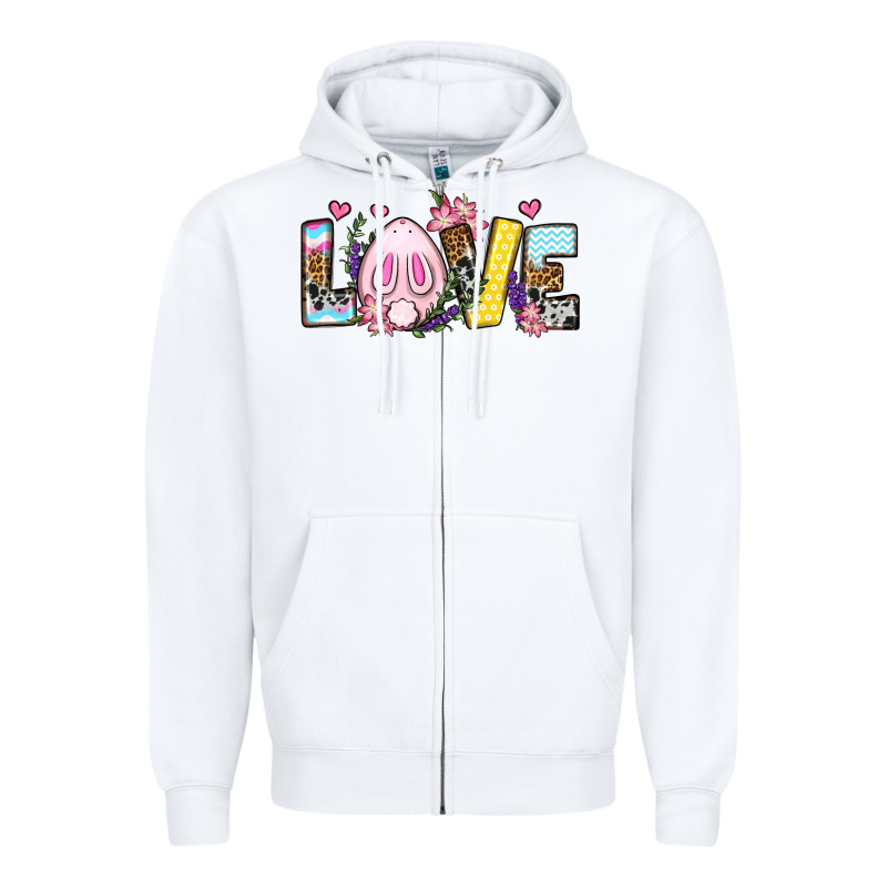 Easter Day Love Easter Zipper Hoodie by OliviaCreatesArt | Teevron