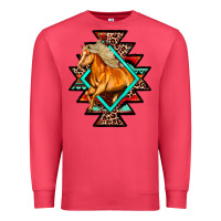 Cardinal Aztec Symbol With Horse Premium Sweatshirt - FaDigitalArtStudio
