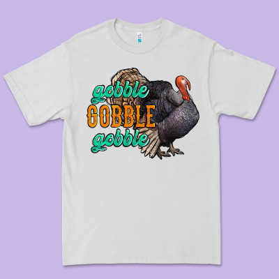 Thanksgiving Turkey Gobble Gobble Premium Tee Designed By Nancycooperartshop