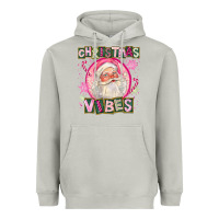 Moon Dust Pink Christmas Vibes Santa Heavyweight Hoodie - FaDigitalArtStudio