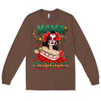 Chestnut Mama Chingona Skull Long Sleeve Tee - texasbilliewilder