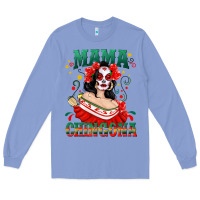 Colony Blue Mama Chingona Skull Long Sleeve Tee - texasbilliewilder