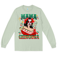 Matcha Mama Chingona Skull Long Sleeve Tee - texasbilliewilder