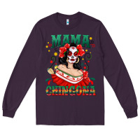 Plum Mama Chingona Skull Long Sleeve Tee - texasbilliewilder