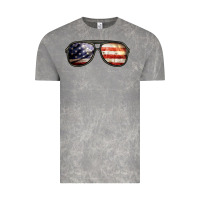 Cloud Rock amerıcan flag glasses Vintage Tee - BarkalooDesign