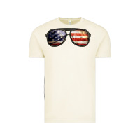 Amerıcan Flag Glasses Vintage Tee | Teevron