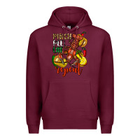 Burgundy Pinch peel eat repeat crawfish Premium Hoodie - FaDigitalArtStudio