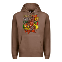 Chestnut Pinch peel eat repeat crawfish Premium Hoodie - FaDigitalArtStudio