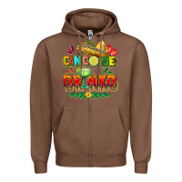 Chestnut Cinco de drinko Zipper Hoodie - FaDigitalArtStudio